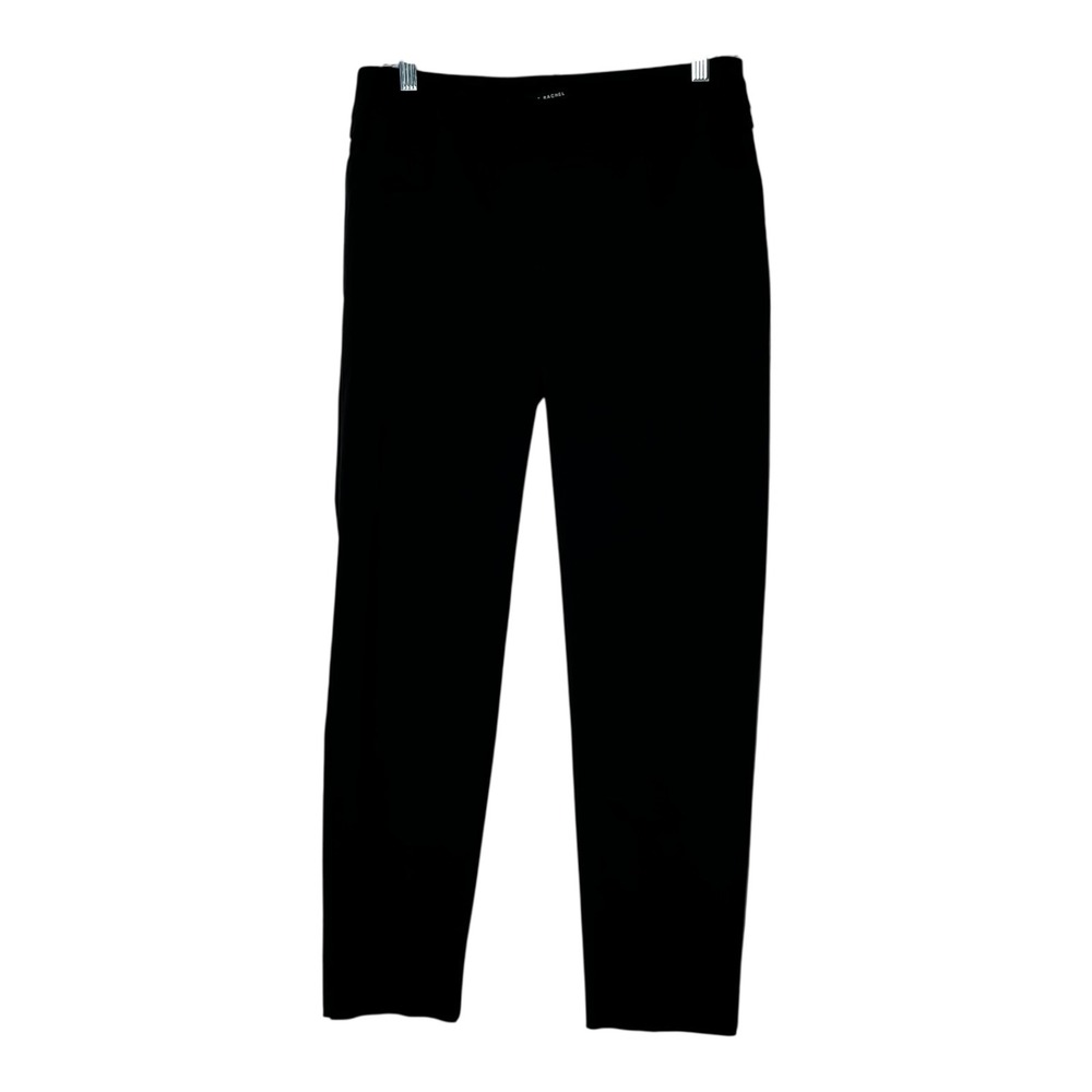 Zac & Rachel Womens Black Pull On Slim Leg Dress Pants Size Medium Stretch